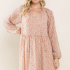 Ditsy Floral Chiffon Babydoll Dress - Image 4